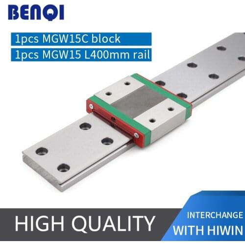 1pcs linear guides MGW15- L400mm + MGW15C slider