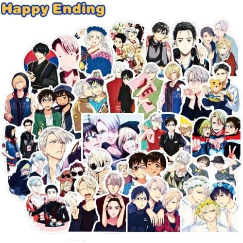 10/30/50Pcs YURI!!! On ICE Anime Graffiti Stickers For Laptop Refrigerator Motorcycle Skateboard Scrapbook Toy Gift Box Sticker
