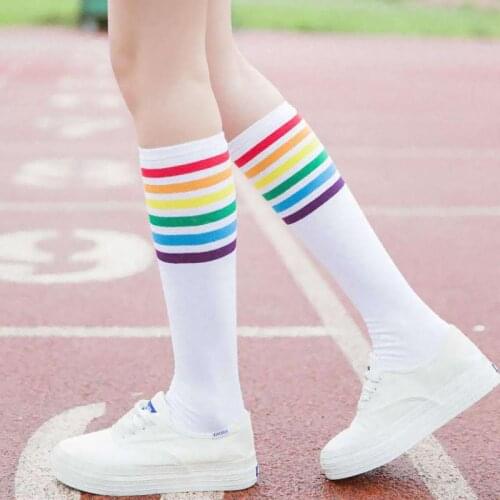 10pairs/lot Cotton Sexy Womens Long Socks Student Style Party Street Dancing Knee Sock