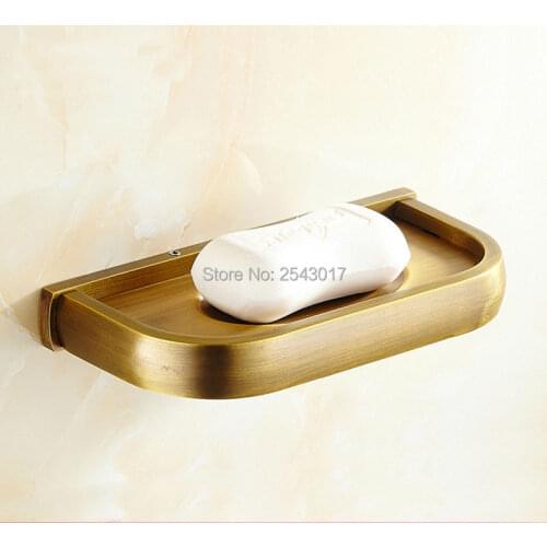 100% Solid Brass Soap Dish Holder Antique Bronze Finish Wall Mounted Bathroom Shower Soap Holder Rack ZR2614