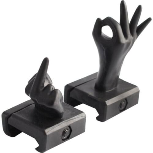 4 Pcs Novelty Finger Thumb Sights Wide Rail Mount Base Hunting Scope Mount Decor E56D