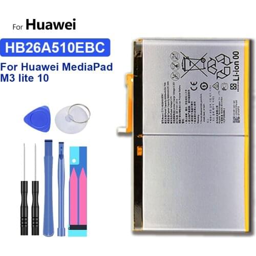 HB26A510EBC Battery For Huawei MediaPad M3 lite 10 Media Pad M3 lite10 Media Pad M3lite10 Tablet Bateria