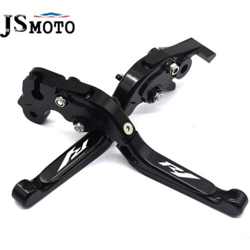 Motorcycle CNC Aluminum Brake Clutch Lever Handlebar For YAMAHA YZF-R1 yzf-r1 2015-2019 2018 Adjustable Extendable Accessories