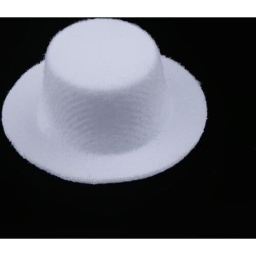 Dolls House 1:12 Mini White Bowler Hat Wedding Racing Clothing Accessories