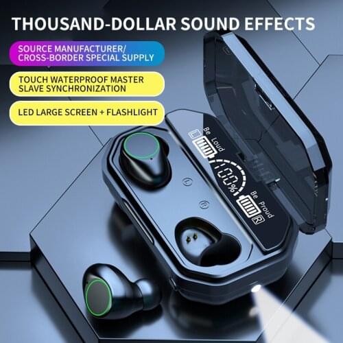 A16 wireless Bluetooth headset both ears in English and Chinese private mode TWS power display touch 5.1 earplug type