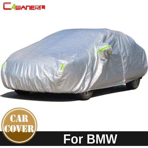 Cawanerl Thicken Cotton Car Cover Sun Shade Anti-UV Snow Hail Rain Protection Waterproof Auto Cover For BMW 3 Series E30 E36 E46