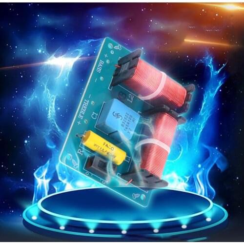 Audio Speaker Frequency Divider Full Range Treble Bass 80W 2 Way Crossover Filters HiFi Speaker Dual Frequency Crossover