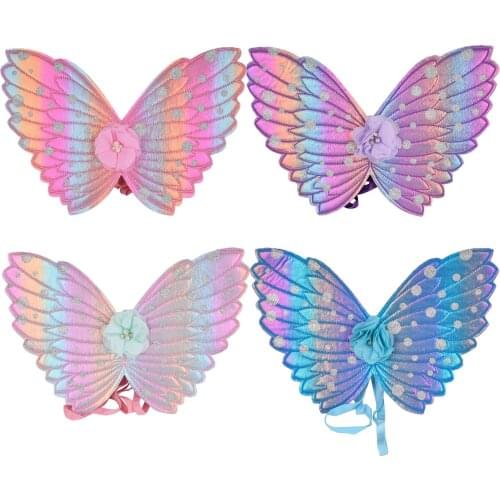Childrens Angel Wings Butterfly Wings for Dance Party Cosplay Costume Stage Show Masquerade Carnival Holiday Fancy Dress