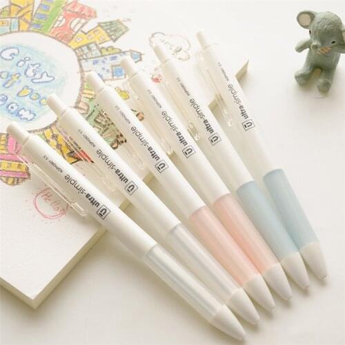 Gel Pen 0.5mm Black ink New Quality simple lovely student writing Smooth Neutral Pen Office School Stationery 3Pcs/lot