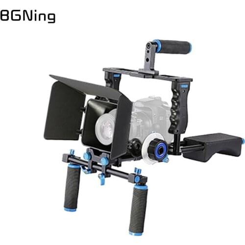 SLR Camera Cage for Sony for Canon for Nikon for DSLR DV Film Photo Stabilizer Shoulder Rig Rail Rod Follow Focus Support System