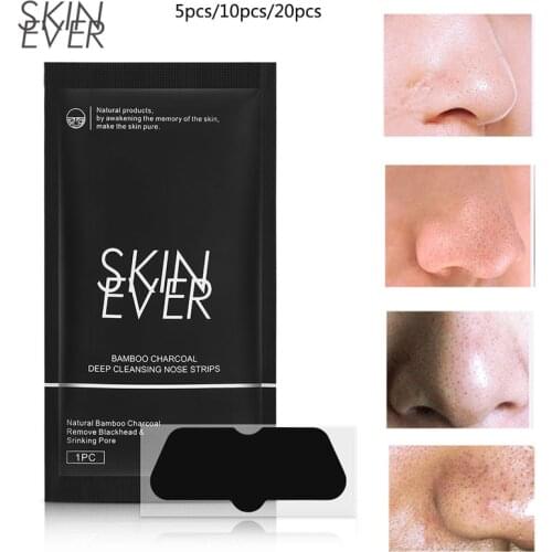 Nose Blackhead Remover Mask Acne Treatments Shrink Pore Patch Pore Strips Tearing Black Mask Peeling Deep Cleansing Skin Care