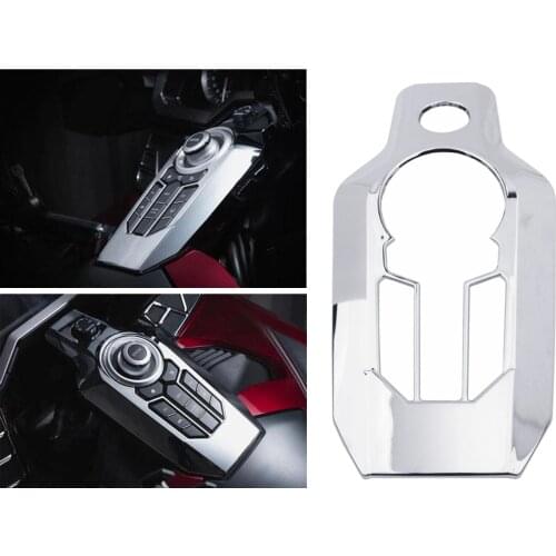 Motorcycle Central Console Button Decoration Switch Panel Cover Chrome Self-adhesive For Honda Gold Wing DCT/Tour/Tour DCT