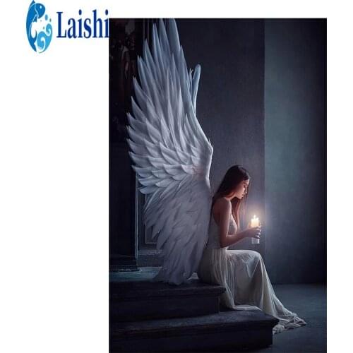 DIY Full Round Drill Fantasy angel Diamond Painting Cross Stitch Kit Embroidery Craft Rhinestones Mosaic Art Wall Sticker Decor