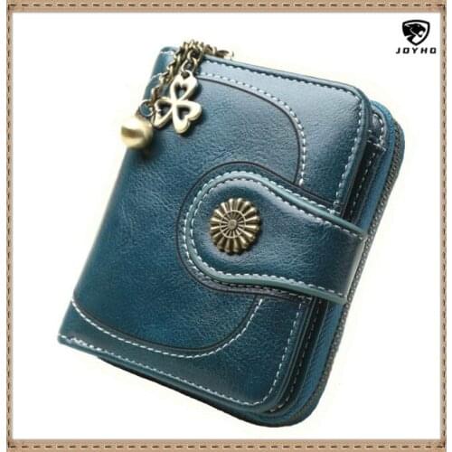 New Fashion Women Wallet Clutch Leather Lady Wallets Female Hasp Small Zipper Design Coin Purse ID Card Holder Short Wallet