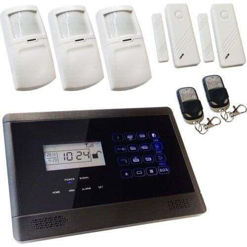 New Wireless&Wired GSM Autodial Intruder Burglar House Alarm Solution with Touch Keyboard