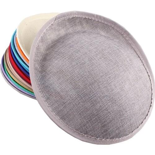 NEW ARRIVAL 20CM gray millinery imitation SINAMAY fascinator base party hats DIY hair accessories cocktail&wedding headpieces