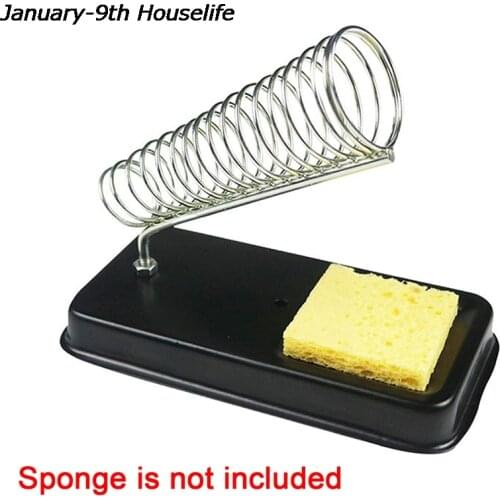 Metal Iron Solid Metal Base Soldering Iron Bracket Stand Holder Support Station Frame Portable For Electrical Working