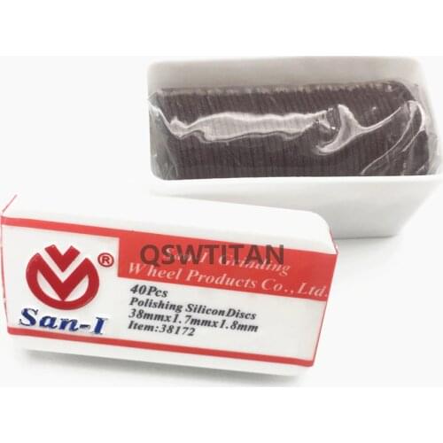 Dental Lab Technician Materials Polishing Silicon Discs For Metal Partials 38mm*1.7mm*1.8mm,San-1