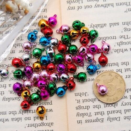Multi-Color Jingle Christmas Bells Craft DIY Bells for Wreath, Holiday Home and Christmas Decoration