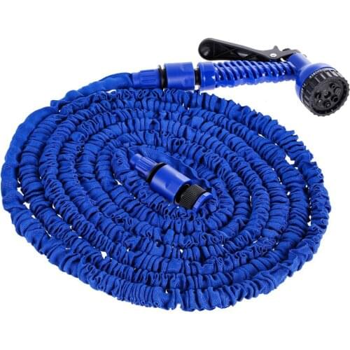 25FT-200FT Garden Hose Expandable Flexible Plastic Hoses Water Pipe with Sprayer for Car Garden Watering