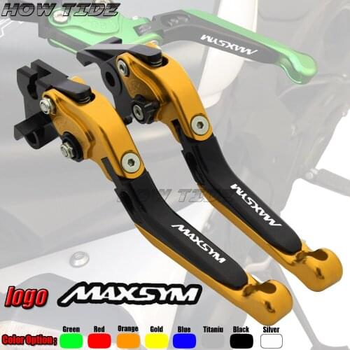 For SYM MAXSYM 400i 600i MAX 400 600 MAX folding extendable left right brake levers
