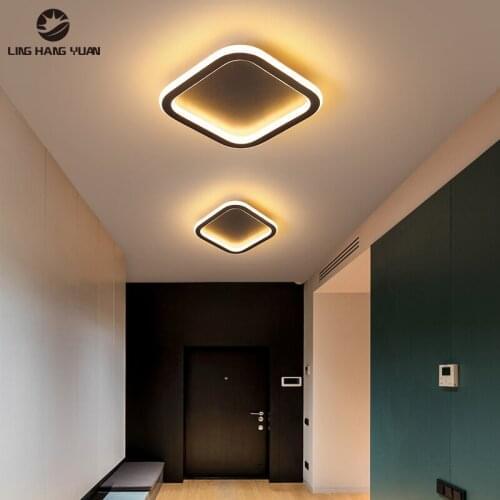 Modern Led Chandelier Black&White Small Ceiling Chandelier Lighting for Aisle Lamp Living room Dining room Kitchen Corridor lamp