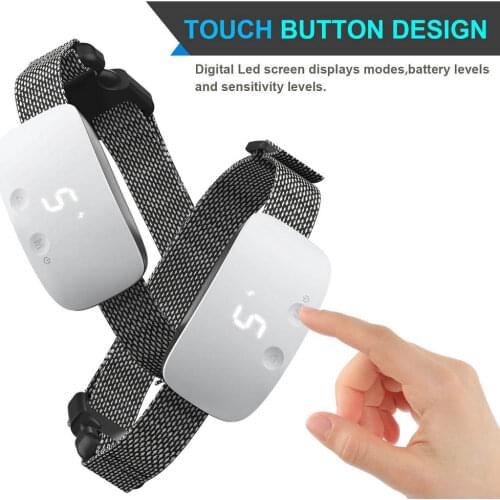 Upgrade Touch Screen Auto Anti Barking Device Waterproof Electric Shock Vibration Beep No Barking Dog Training Collar
