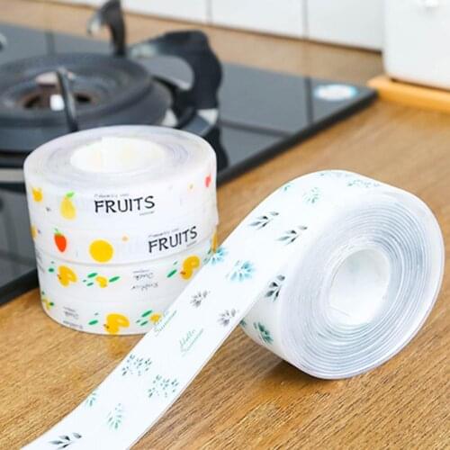 Bathroom Shower Sink Bath Sealing Strip Tape White PVC Self adhesive Waterproof Wall Sticker Seal Sticker for Bathroom Kitchen