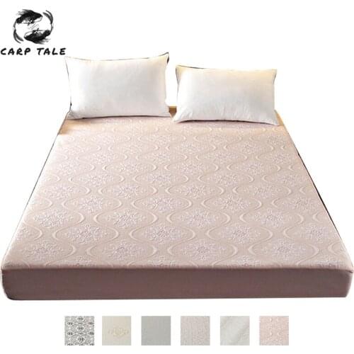 Waterproof Mattress Cover Quilted Printed Bed Cover Mattress Protection Fitted Sheet 180x200cm Mattress Pad Anti-mite Bed Linens