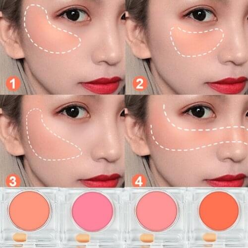 1Pcs blush peach palette powder makeup matte blush professional cheek long lasting face makeup blush natural cosmetics 5 colors