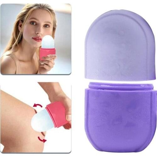 Facial Massage Silicone Ice Cube Tray New Fashion Skincare Beauty Tool Freezable Face Roller For Muscle Cold Cups Massager 1pc