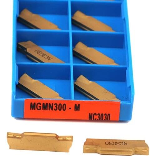 10pcs MGMN150 MGMN200 MGMN300 MGMN400 PC9030 NC3020 NC3030 Grooving Carbide Inserts CNC Metal Lathe Turning Tools Slotting Blade