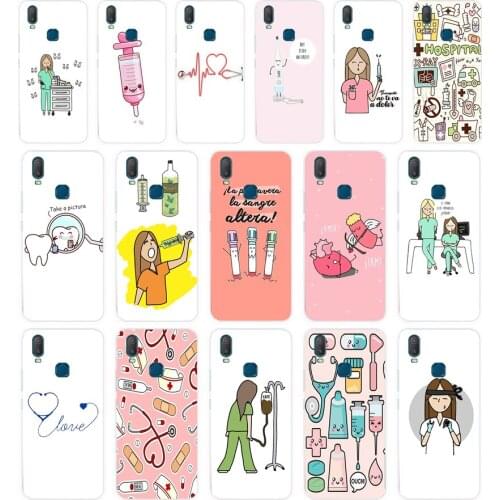 318FG Cartoon Medicine Nurse Doctor Dentist gift Soft Silicone Tpu Cover phone Case for VIVO Y3 Y11 Y12 Y15 Y17 Neo Pro Case
