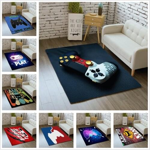 Fashion Gaming Living Room Area Rug Home 3D Carpets Gamer Boys Bedroom Rug Non-Slip Gama Kids Play Floor Carpet Kitchen Doormat