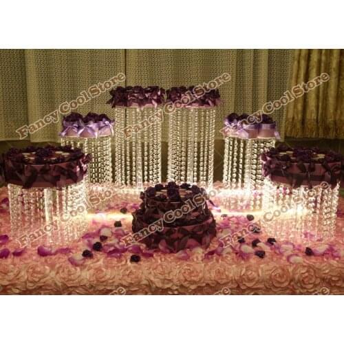 6pcs/set Cake tool Cupcake Stand Cake Holder Decorating Display stands Wedding Party Birthday Party Cake swing shelf 06D3