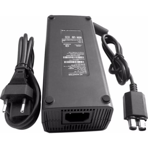 For X-BOX 360 AC 100-240V Adapter Power Supply Charger Cable for X-BOX 360 Slim Ideal Replacement Charger With LED Light EU Plug