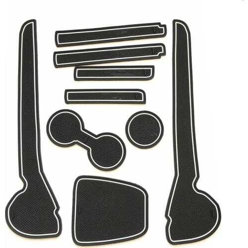 Car Door Groove Cushions Non-Slip Gate Slot Pad Auto Dust-Proof Interior Mat for VW Volkswagen Polo 2011-2016