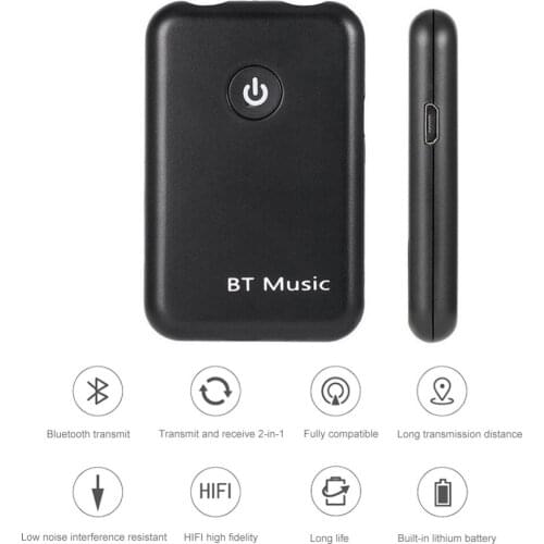 2 in 1 3.5MM Wireless Audio car Bluetooth Receiver Transmitter Music Stereo Dongle Adapter for TV Smart PC DVD MP3 BHF03