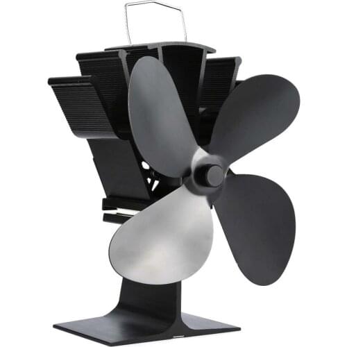 Appliances Thermal Power Fireplace Fan Heat Powered Wood Stove Fan for Wood/Log Burner /Fireplace Eco Friendly Four-leaf Fans
