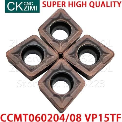 CCMT060204 VP15TF CCMT060208 VP15TF Carbide Inserts External Turning tools inserts CNC metal lathe tool CCMT for stainless steel