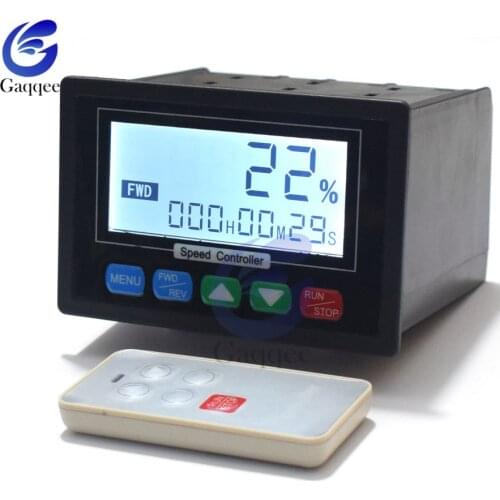 DC 10-55V 50A TD59 LCD Digital Display PWM DC Motor Speed Controller with Remote Control 0 -100% Adjustable
