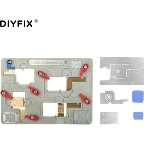 DIYFIX for iPhone X Circuit Board PCB Holder Jig Explosion-proof Cooling Tin Platform A11 Motherboard Planting Tin Fixture Tools