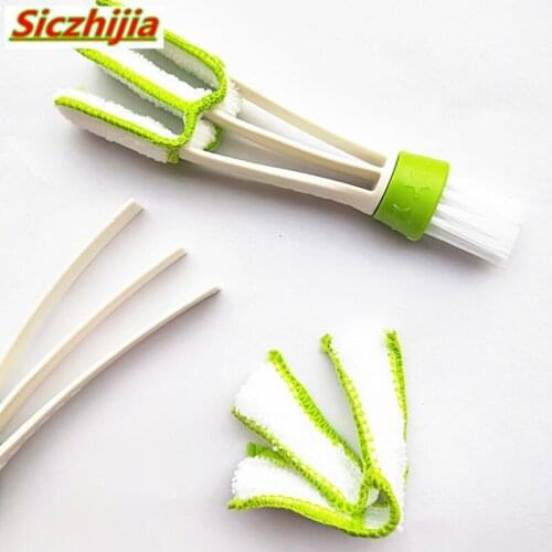 Double-sided car air conditioner exhaust brush car instrument blinds cleaning brush for Suzuki SX4 SWIFT Alto Liane Grand