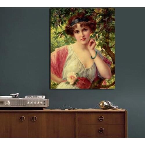 Emile Vernon Beauty Wall Art Canvas Painting Posters Prints Modern Painting Wall Picture For Living Room Home Decoration Artwork