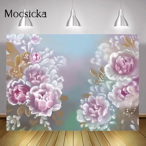 Floral Art Baby Birthday Backdrop Photography Photo Studio Flowers Texture Pregnant Woman Portrait Background Professional Props