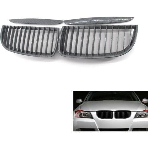 Racing Center Wide Kidney Grille Carbon Fiber for BMW E90 E91 05-08 51712151895