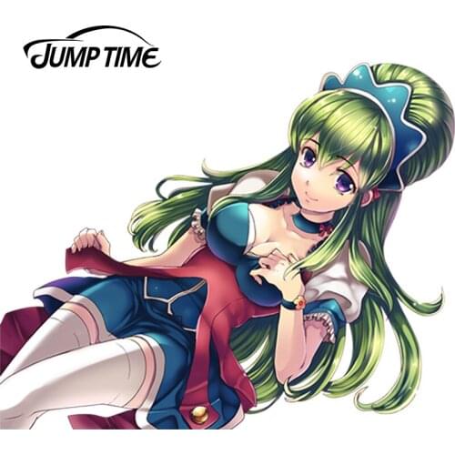 JumpTime 13cm x 10.5cm Hot Girl Anime Ixion Saga DT Vinyl Wrap Sexy Beauty Mariandale Car Decal Sticker Racing Waterproof