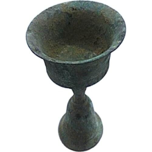 China Copper Come From FOLK Collection Old Decoration Old Bronze Wine Glass