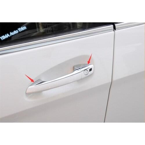 Lapetus For Mercedes-Benz GLA 200 220 X156 2018 ABS Auto Styling Outside Door Pull Handle Bowl Protection Stickers Cover Trim