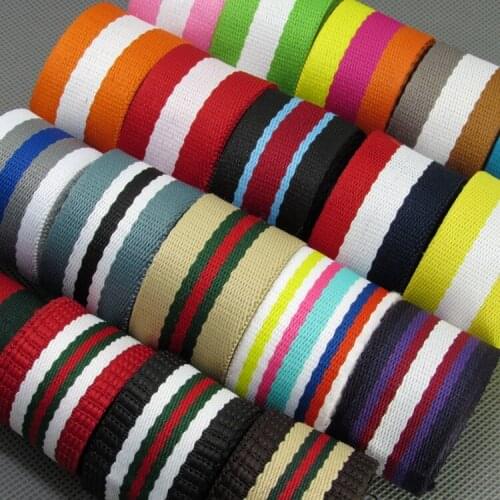 32mm width webbing for bags luggages garments belt thickened tape colrful straps 5meters/lot 19colors